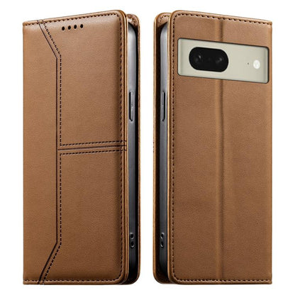 Stitched Line Magnetic RFID Vegan Leather Phone Case, For Google Pixel 11 Pro XL, For Google Pixel 11 / Pixel 11 Pro, For Google Pixel 10a, For Google Pixel 10 Pro XL / Pixel 9 Pro XL, For Google Pixel 10 / 10 Pro / Pixel 9 / 9 Pro, For Google Pixel 9a...