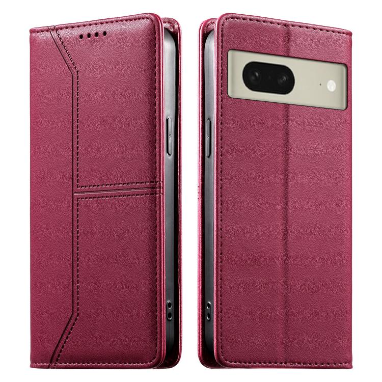 Stitched Line Magnetic RFID Vegan Leather Phone Case, For Google Pixel 11 Pro XL, For Google Pixel 11 / Pixel 11 Pro, For Google Pixel 10a, For Google Pixel 10 Pro XL / Pixel 9 Pro XL, For Google Pixel 10 / 10 Pro / Pixel 9 / 9 Pro, For Google Pixel 9a...