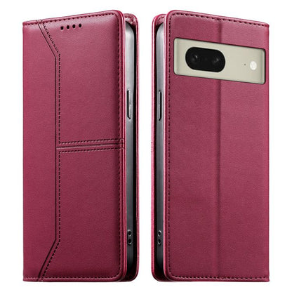 Stitched Line Magnetic RFID Vegan Leather Phone Case, For Google Pixel 11 Pro XL, For Google Pixel 11 / Pixel 11 Pro, For Google Pixel 10a, For Google Pixel 10 Pro XL / Pixel 9 Pro XL, For Google Pixel 10 / 10 Pro / Pixel 9 / 9 Pro, For Google Pixel 9a...