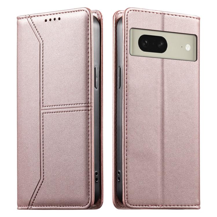 Stitched Line Magnetic RFID Vegan Leather Phone Case, For Google Pixel 11 Pro XL, For Google Pixel 11 / Pixel 11 Pro, For Google Pixel 10a, For Google Pixel 10 Pro XL / Pixel 9 Pro XL, For Google Pixel 10 / 10 Pro / Pixel 9 / 9 Pro, For Google Pixel 9a...