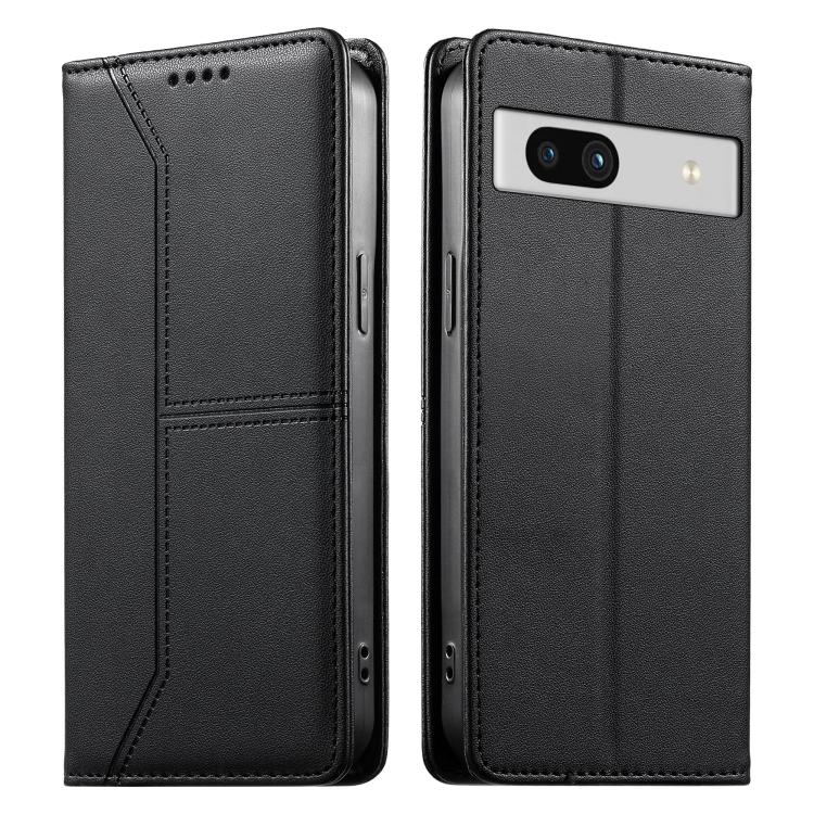 Stitched Line Magnetic RFID Vegan Leather Phone Case, For Google Pixel 11 Pro XL, For Google Pixel 11 / Pixel 11 Pro, For Google Pixel 10a, For Google Pixel 10 Pro XL / Pixel 9 Pro XL, For Google Pixel 10 / 10 Pro / Pixel 9 / 9 Pro, For Google Pixel 9a...