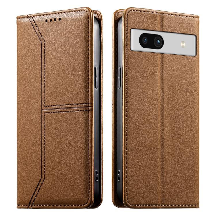 Stitched Line Magnetic RFID Vegan Leather Phone Case, For Google Pixel 11 Pro XL, For Google Pixel 11 / Pixel 11 Pro, For Google Pixel 10a, For Google Pixel 10 Pro XL / Pixel 9 Pro XL, For Google Pixel 10 / 10 Pro / Pixel 9 / 9 Pro, For Google Pixel 9a...