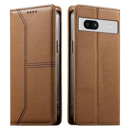 Stitched Line Magnetic RFID Vegan Leather Phone Case, For Google Pixel 11 Pro XL, For Google Pixel 11 / Pixel 11 Pro, For Google Pixel 10a, For Google Pixel 10 Pro XL / Pixel 9 Pro XL, For Google Pixel 10 / 10 Pro / Pixel 9 / 9 Pro, For Google Pixel 9a...