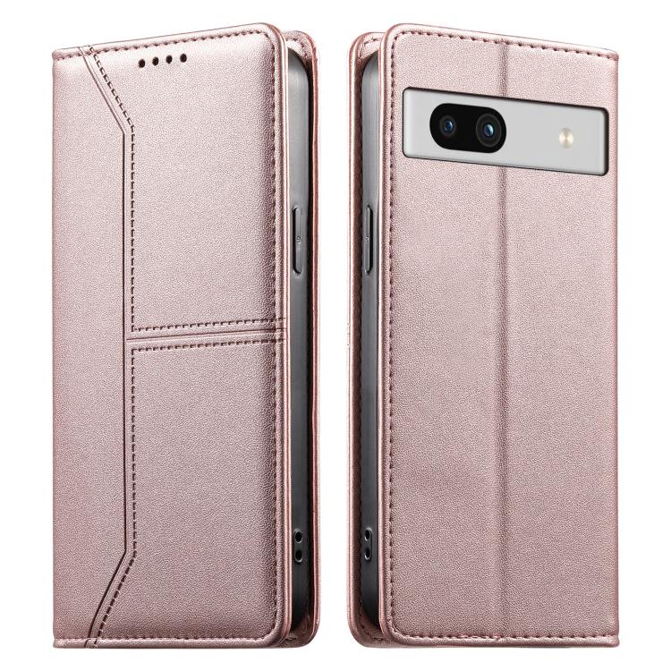 Stitched Line Magnetic RFID Vegan Leather Phone Case, For Google Pixel 11 Pro XL, For Google Pixel 11 / Pixel 11 Pro, For Google Pixel 10a, For Google Pixel 10 Pro XL / Pixel 9 Pro XL, For Google Pixel 10 / 10 Pro / Pixel 9 / 9 Pro, For Google Pixel 9a...