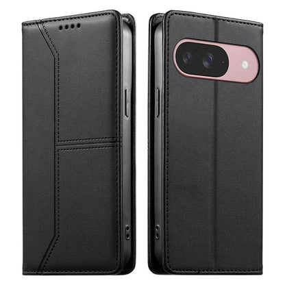 Stitched Line Magnetic RFID Vegan Leather Phone Case, For Google Pixel 11 Pro XL, For Google Pixel 11 / Pixel 11 Pro, For Google Pixel 10a, For Google Pixel 10 Pro XL / Pixel 9 Pro XL, For Google Pixel 10 / 10 Pro / Pixel 9 / 9 Pro, For Google Pixel 9a...