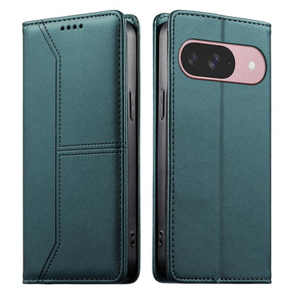 Stitched Line Magnetic RFID Vegan Leather Phone Case, For Google Pixel 11 Pro XL, For Google Pixel 11 / Pixel 11 Pro, For Google Pixel 10a, For Google Pixel 10 Pro XL / Pixel 9 Pro XL, For Google Pixel 10 / 10 Pro / Pixel 9 / 9 Pro, For Google Pixel 9a...