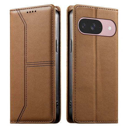 Stitched Line Magnetic RFID Vegan Leather Phone Case, For Google Pixel 11 Pro XL, For Google Pixel 11 / Pixel 11 Pro, For Google Pixel 10a, For Google Pixel 10 Pro XL / Pixel 9 Pro XL, For Google Pixel 10 / 10 Pro / Pixel 9 / 9 Pro, For Google Pixel 9a...