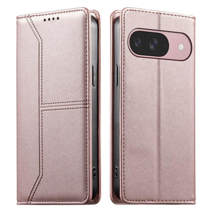 Stitched Line Magnetic RFID Vegan Leather Phone Case, For Google Pixel 11 Pro XL, For Google Pixel 11 / Pixel 11 Pro, For Google Pixel 10a, For Google Pixel 10 Pro XL / Pixel 9 Pro XL, For Google Pixel 10 / 10 Pro / Pixel 9 / 9 Pro, For Google Pixel 9a...