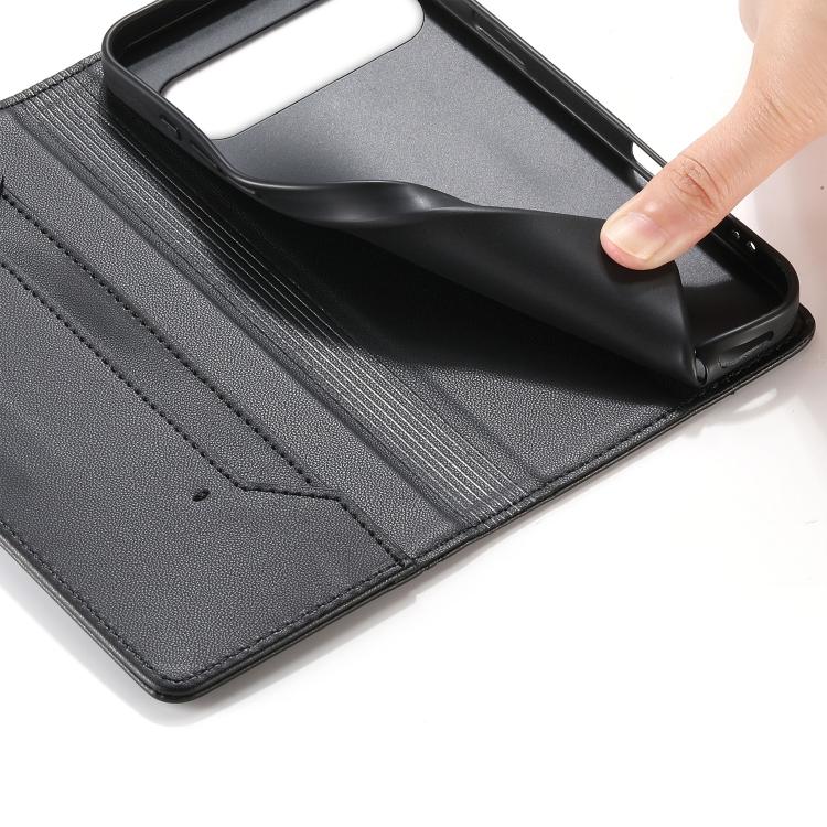 Stitched Line Magnetic RFID Vegan Leather Phone Case, For Google Pixel 11 Pro XL, For Google Pixel 11 / Pixel 11 Pro, For Google Pixel 10a, For Google Pixel 10 Pro XL / Pixel 9 Pro XL, For Google Pixel 10 / 10 Pro / Pixel 9 / 9 Pro, For Google Pixel 9a...
