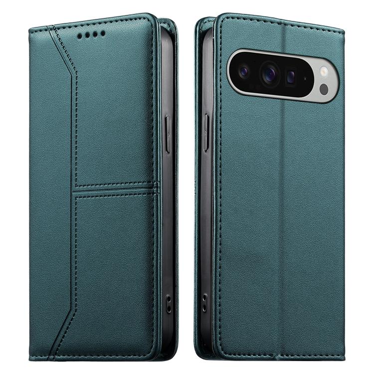 Stitched Line Magnetic RFID Vegan Leather Phone Case, For Google Pixel 11 Pro XL, For Google Pixel 11 / Pixel 11 Pro, For Google Pixel 10a, For Google Pixel 10 Pro XL / Pixel 9 Pro XL, For Google Pixel 10 / 10 Pro / Pixel 9 / 9 Pro, For Google Pixel 9a...