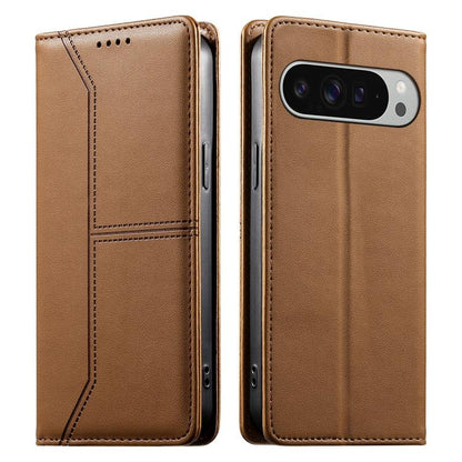 Stitched Line Magnetic RFID Vegan Leather Phone Case, For Google Pixel 11 Pro XL, For Google Pixel 11 / Pixel 11 Pro, For Google Pixel 10a, For Google Pixel 10 Pro XL / Pixel 9 Pro XL, For Google Pixel 10 / 10 Pro / Pixel 9 / 9 Pro, For Google Pixel 9a...