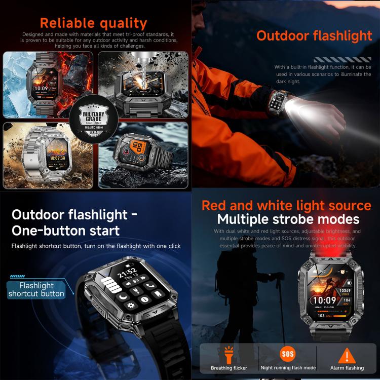 QS86 2.01-inch Smart Watch, Support BT Call, Heart Rate, Blood Oxygen