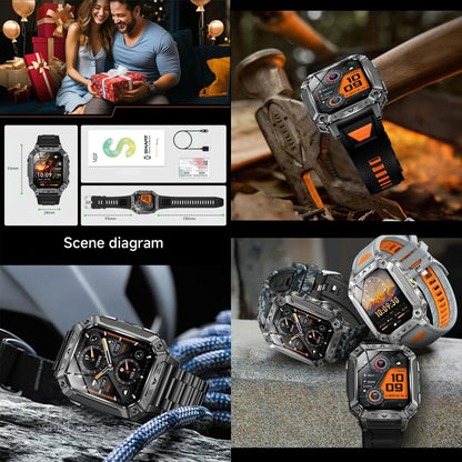 QS86 2.01-inch Smart Watch, Support BT Call, Heart Rate, Blood Oxygen