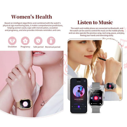 QS01 1.75-inch Smart Watch, Support Heart Rate, Blood Pressure, Blood Oxygen