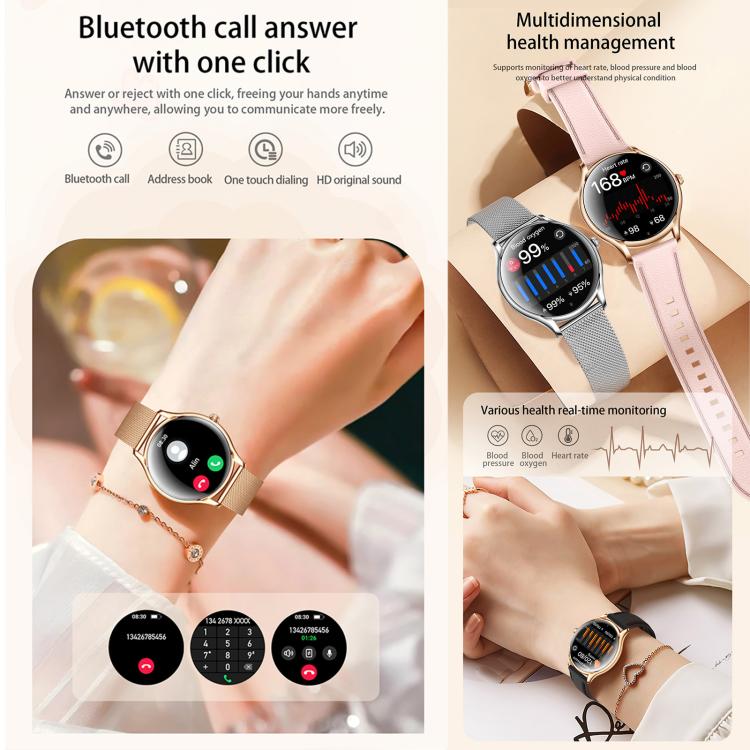 QS36 1.43-inch Smart Watch, Support Heart Rate, Blood Pressure, Blood Oxygen, Female Physiological Cycle