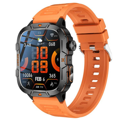 QX12 1.96-inch IPS Display Outdoor Sports IP68 Smart Watch with Flashlight