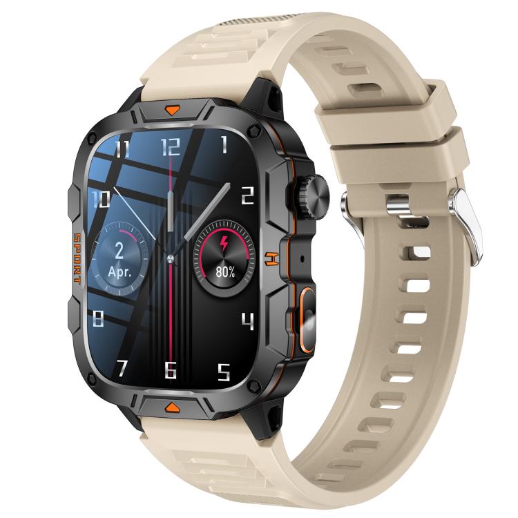 QX12 1.96-inch IPS Display Outdoor Sports IP68 Smart Watch with Flashlight