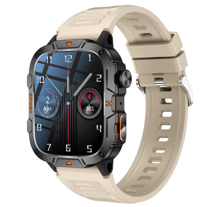 QX12 1.96-inch IPS Display Outdoor Sports IP68 Smart Watch with Flashlight
