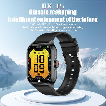 QX15 1.85-inch TFT Display Smart Sports Watch Built-in Heart Rate Monitor