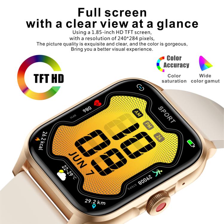 QX15 1.85-inch TFT Display Smart Sports Watch Built-in Heart Rate Monitor
