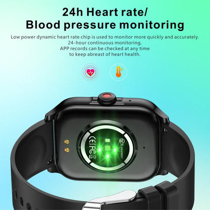 QX15 1.85-inch TFT Display Smart Sports Watch Built-in Heart Rate Monitor