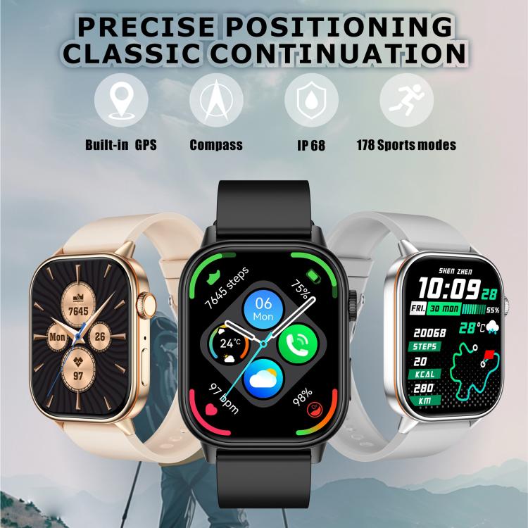 QX17 2.01-inch IPS Display Outdoor Sports Smart Watch Built-in GPS / Compass