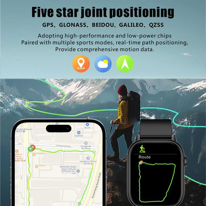 QX17 2.01-inch IPS Display Outdoor Sports Smart Watch Built-in GPS / Compass