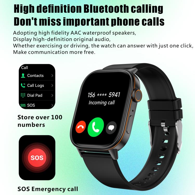 QX17 2.01-inch IPS Display Outdoor Sports Smart Watch Built-in GPS / Compass