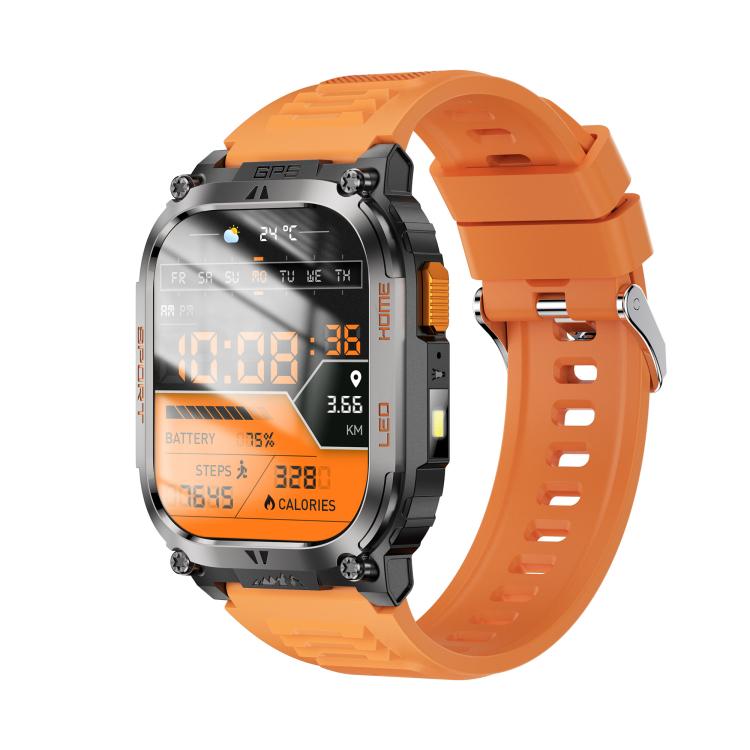 QX18 2.01-inch Display GPS Outdoor Sports Smart Watch Built-in Heart Rate Monitor