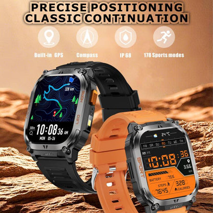 QX18 2.01-inch Display GPS Outdoor Sports Smart Watch Built-in Heart Rate Monitor