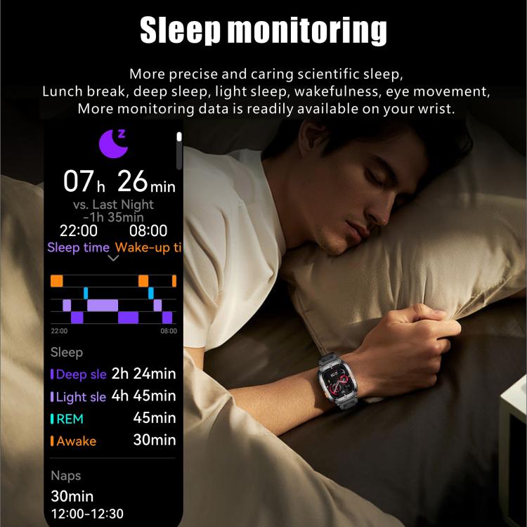 QX18 2.01-inch Display GPS Outdoor Sports Smart Watch Built-in Heart Rate Monitor