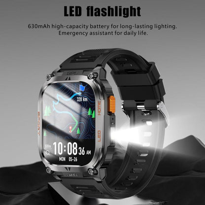 QX18 2.01-inch Display GPS Outdoor Sports Smart Watch Built-in Heart Rate Monitor