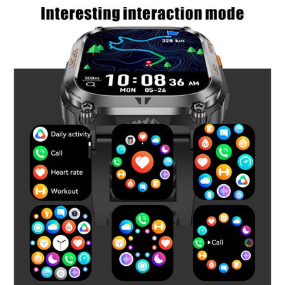 QX18 2.01-inch Display GPS Outdoor Sports Smart Watch Built-in Heart Rate Monitor