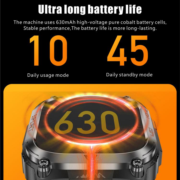 QX18 2.01-inch Display GPS Outdoor Sports Smart Watch Built-in Heart Rate Monitor