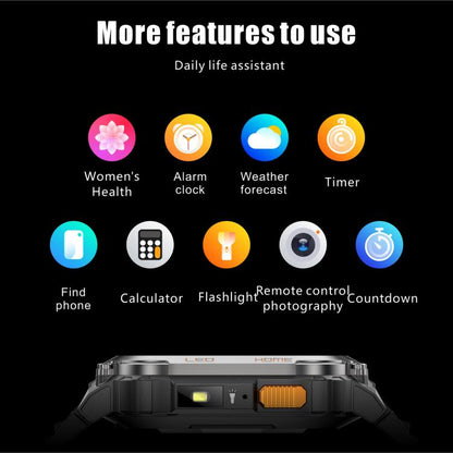 QX18 2.01-inch Display GPS Outdoor Sports Smart Watch Built-in Heart Rate Monitor
