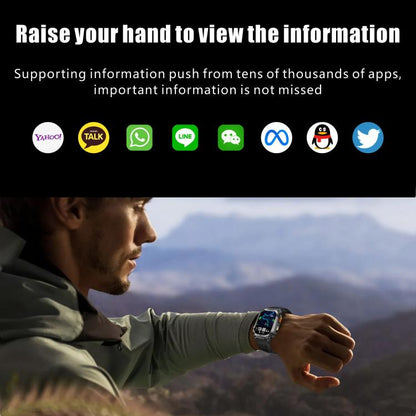 QX18 2.01-inch Display GPS Outdoor Sports Smart Watch Built-in Heart Rate Monitor