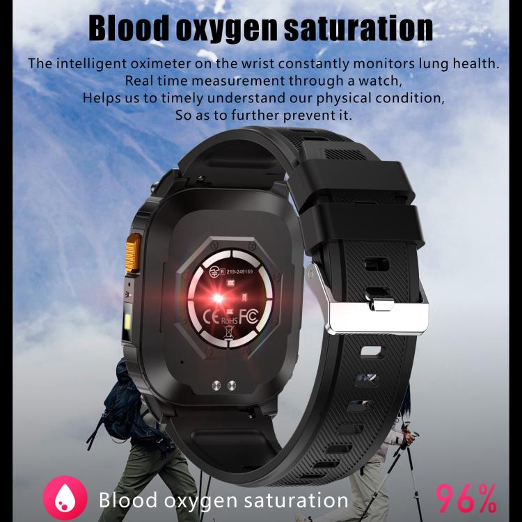 QX18 2.01-inch Display GPS Outdoor Sports Smart Watch Built-in Heart Rate Monitor