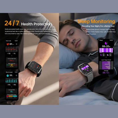 QS66 1.83-inch Smart Watch, Support BT Call, Heart Rate, Blood Oxygen