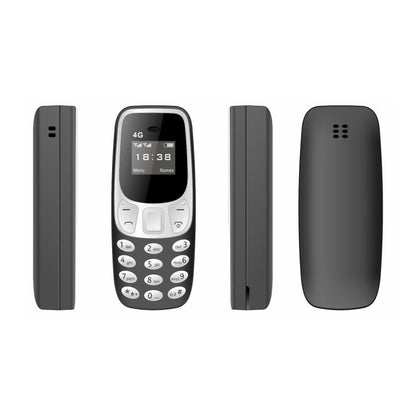 BM10 4G Mini Mobile Phone, 0.66 inch Hands Free Bluetooth Dialer Headphone, MP3 Music, Dual SIM, Network: 4G