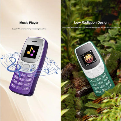 BM80 2G Mini Mobile Phone, 0.85 inch Hands Free Bluetooth Dialer Headphone, Voice Change, MP3 Music, Dual SIM, Network: 2G