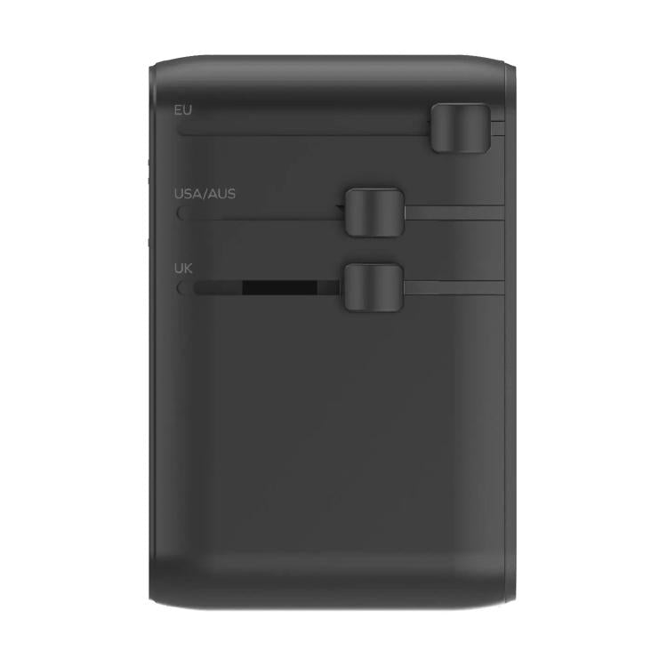 MOMAX UA30 1-World 2+ 70W Dual AC Universal Travel GaN Charger with Retractable Cable, UA30D, UA30L