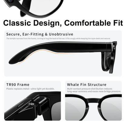 MT3 8MP Smart AI Glasses, WiFi, Touch Control, BT Call