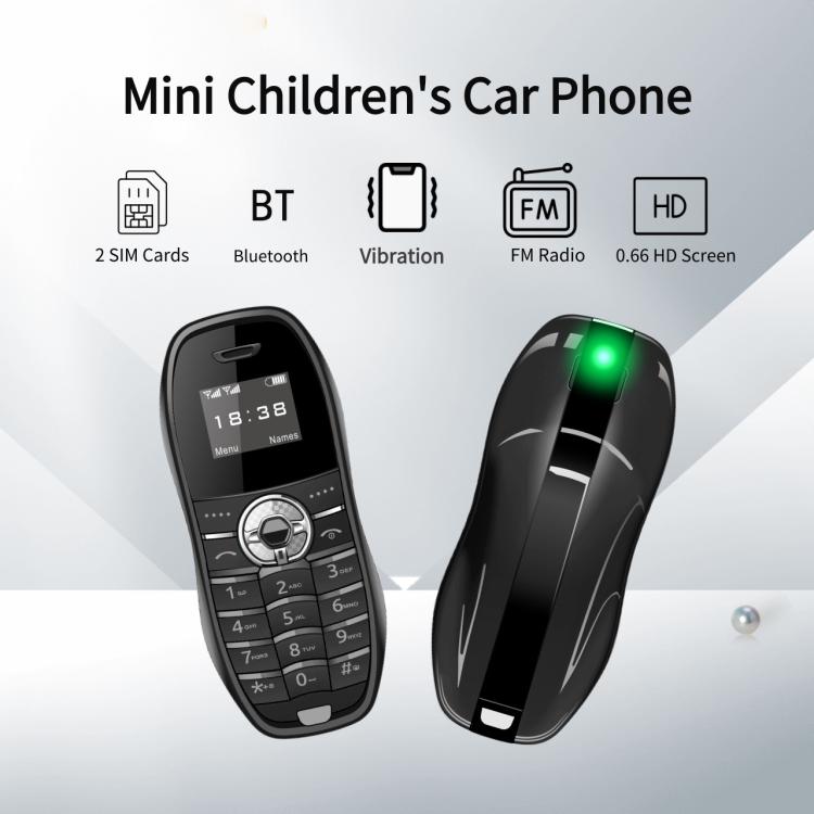 X18 Mini Phone, 0.66 inch, MTK6261D, Support Bluetooth, FM, GSM, Dual SIM