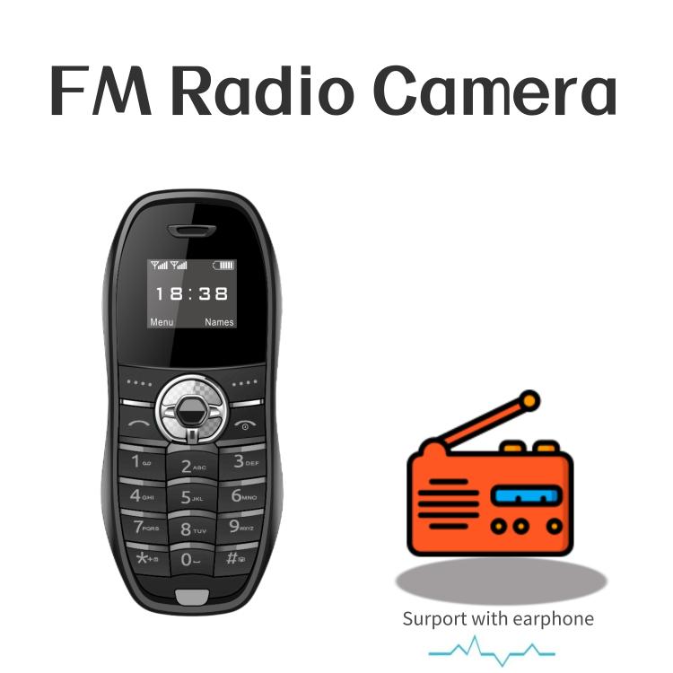 X18 Mini Phone, 0.66 inch, MTK6261D, Support Bluetooth, FM, GSM, Dual SIM