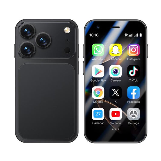 هاتف A17 mini، ذاكرة وصول عشوائي 2 جيجابايت + ذاكرة تخزين 16 جيجابايت، شاشة 3 بوصة، نظام تشغيل أندرويد 8.1، معالج MTK6580 رباعي النواة، يدعم شبكة الجيل الثالث، شريحتين SIM