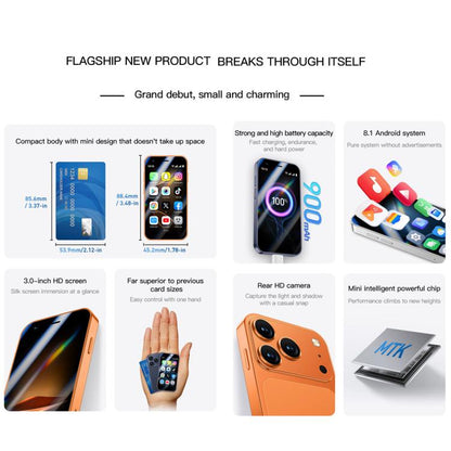 A17 mini, 2GB+16GB, 3.0 inch Android 8.1 MTK6580 Quad Core, Network: 3G, Dual SIM