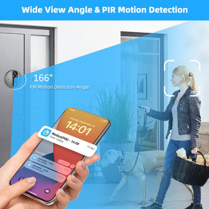 RH-PD8-I 4.3 inch HD Screen No Red Spot Night Vision WiFi Video Doorbell, RH-PD8-I