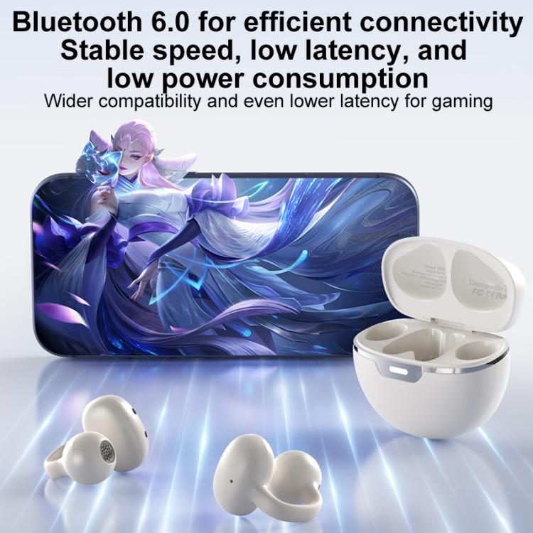 ZGA GS28 Ear Clip Wireless Bluetooth Earphones with Indicator Light, GS28