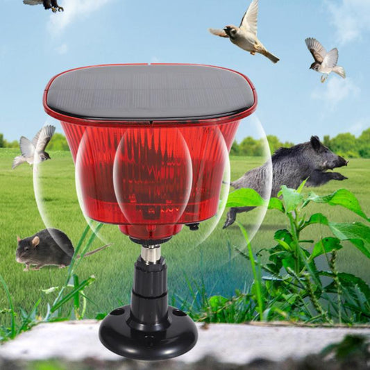 Alarme sonore et lumineuse pour verger, répulsif pour animaux à énergie solaire