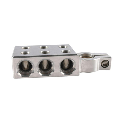 Pair 6-way Positive and Negative 4x0GA Battery Terminal Clamps with Wrench